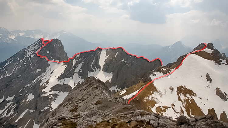 Orientierung Topo Mittenwalder und Karwendel Klettersteige